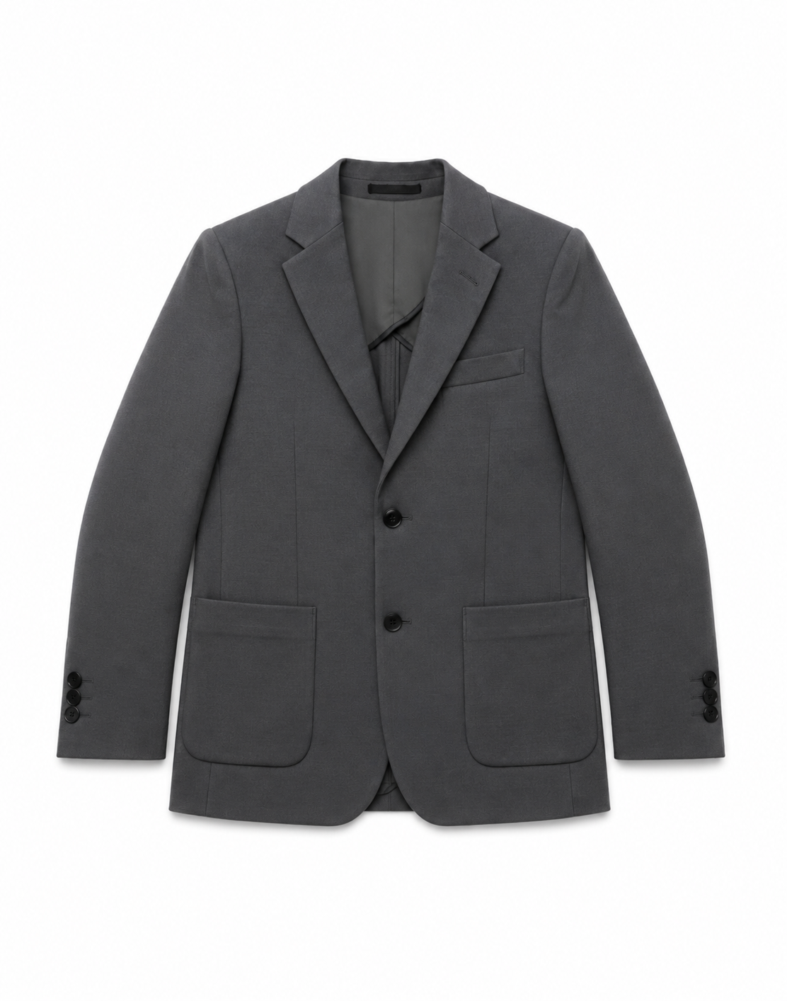 Gray blazer on a white background