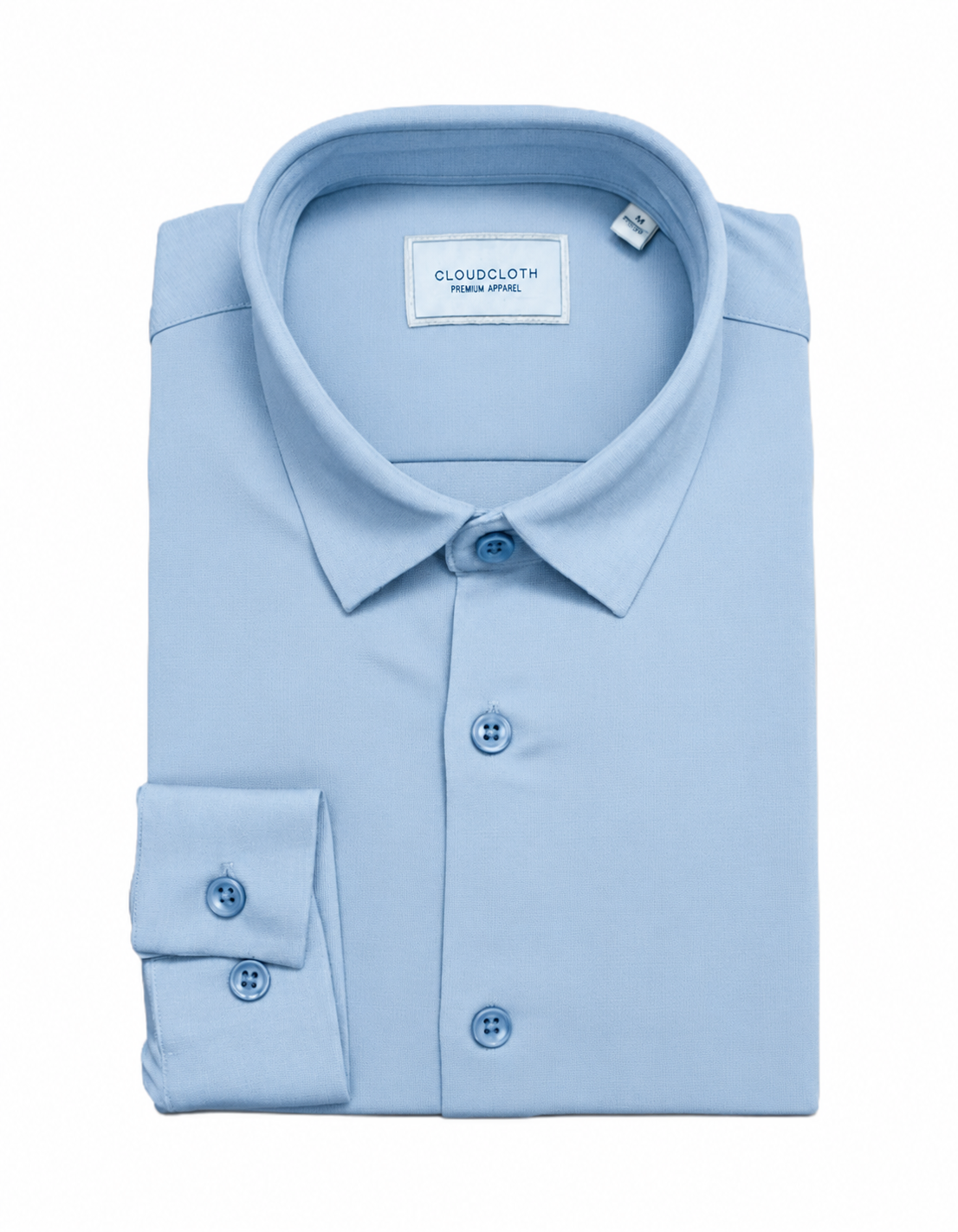 Men’s Premium Soft-Touch Light Blue Dress Shirt