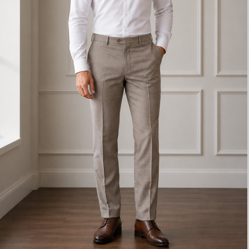 Men's Classic Fit Tan Dress Pants 38R / Tan