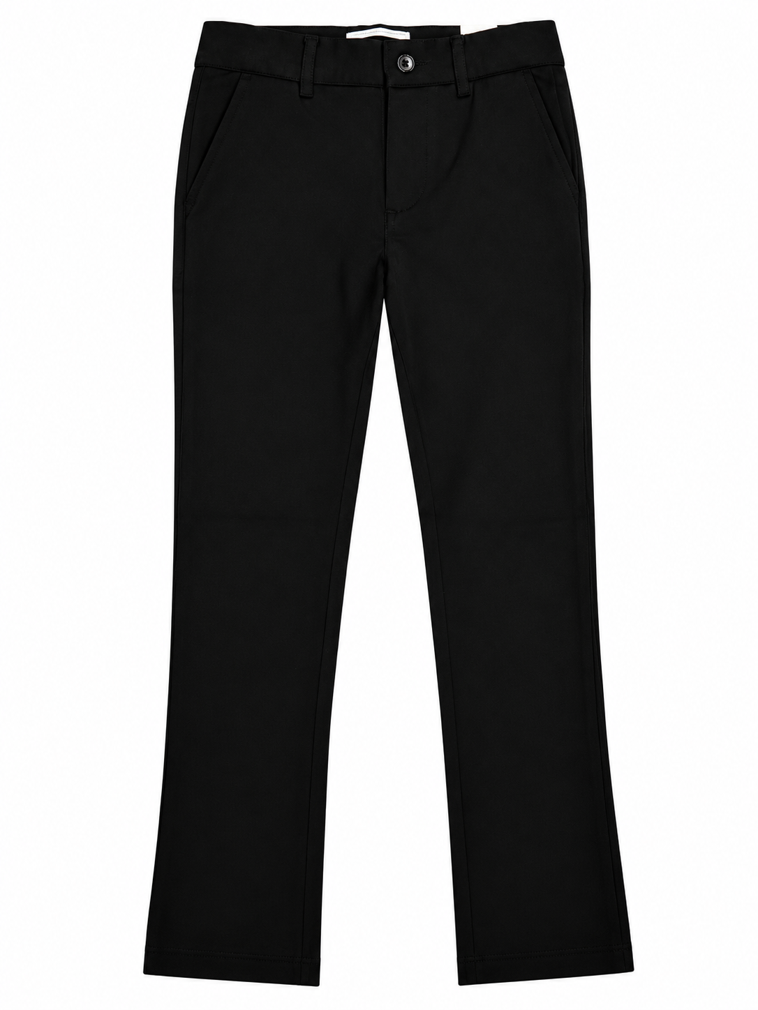 Boys’ 4-Way Stretch Solid Knit Dress Pants – Black