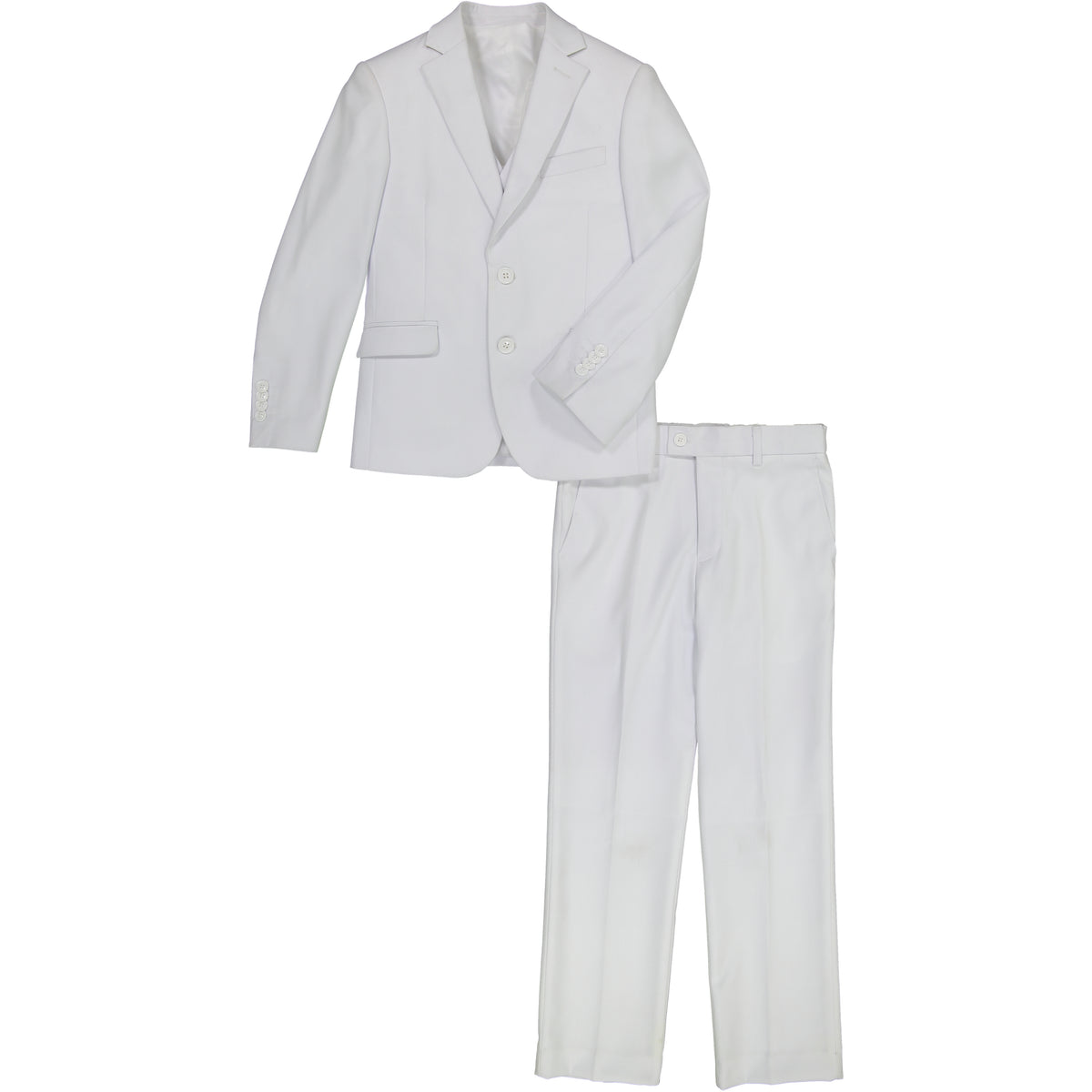 Boys 3-Piece Classic Suit Set-White