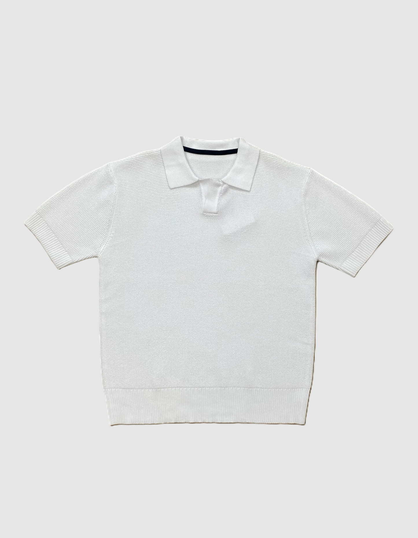 Boys Waffle Knit Short Sleeve Sweater