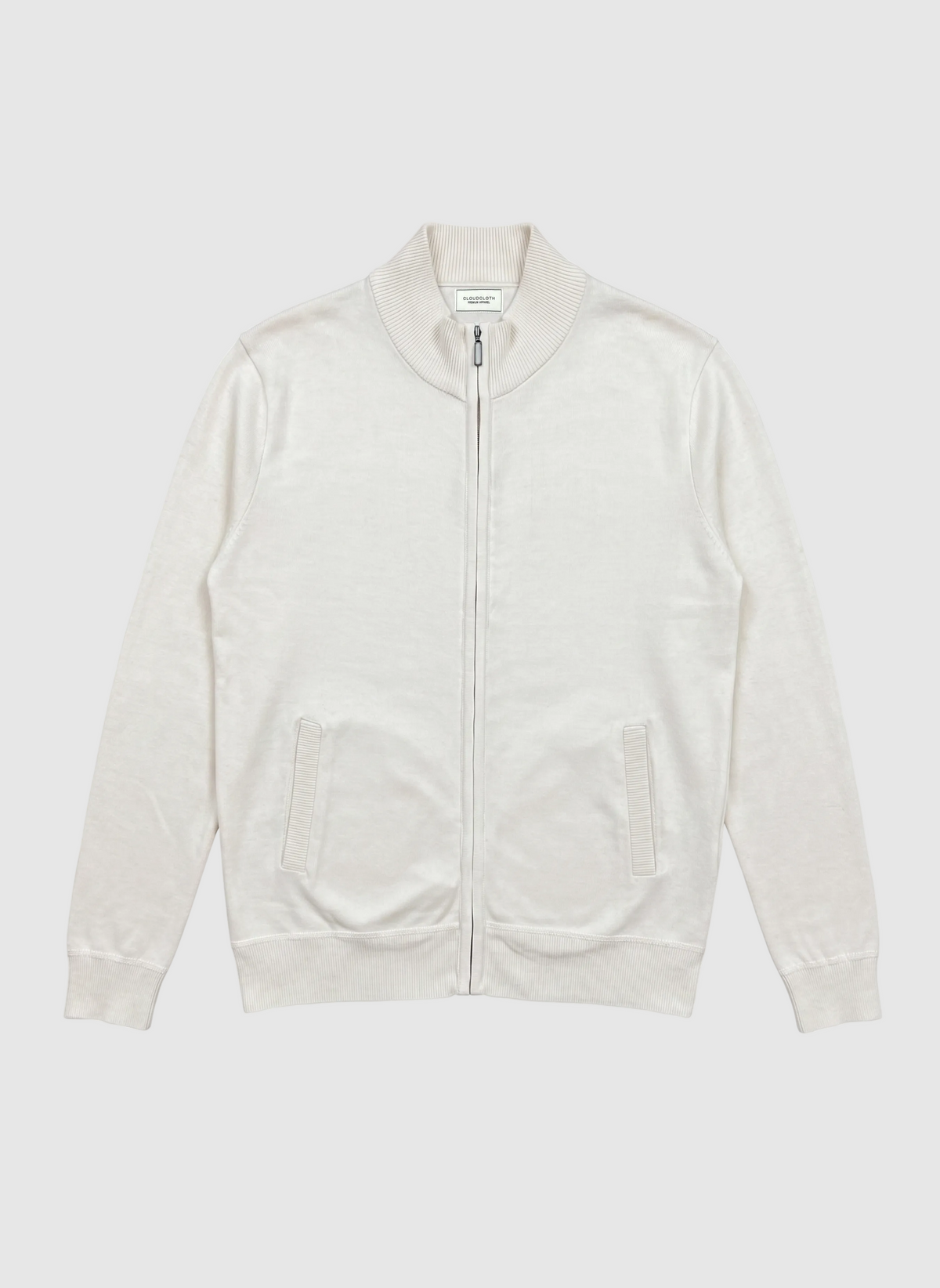 Boys Solid Full Zipper Sweater