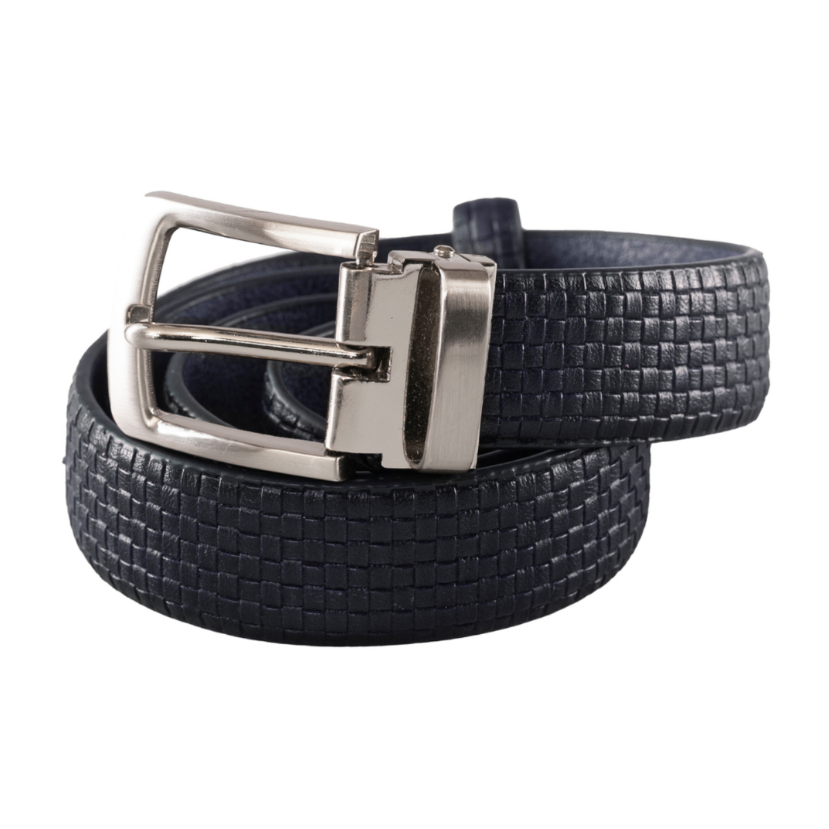 Boys’ Navy Textured Reversible Dress Belt