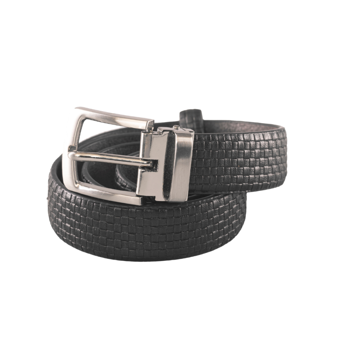 Boys’ Grey Textured Reversible Dress Belt