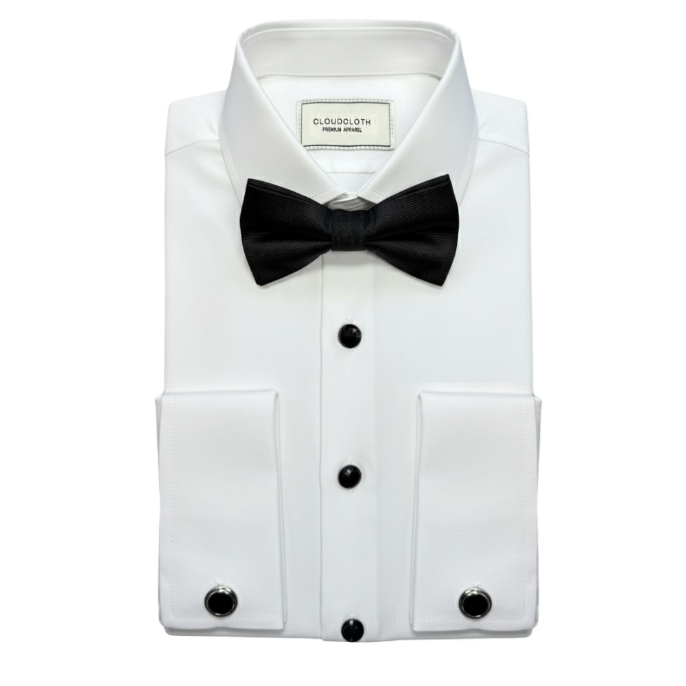 Men's 4 Way Stretch Tuxedo Shirt with Bow