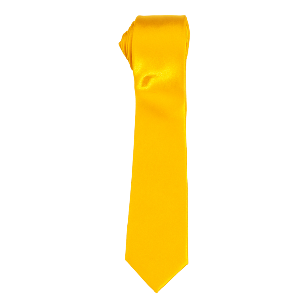 Boys' Solid Gold Satin Necktie