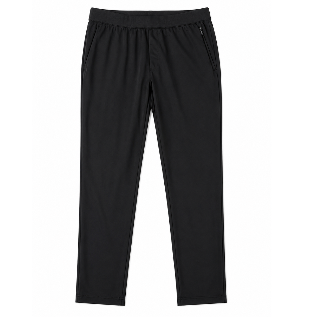 Men's Black Stretch Performance Jogger Pants