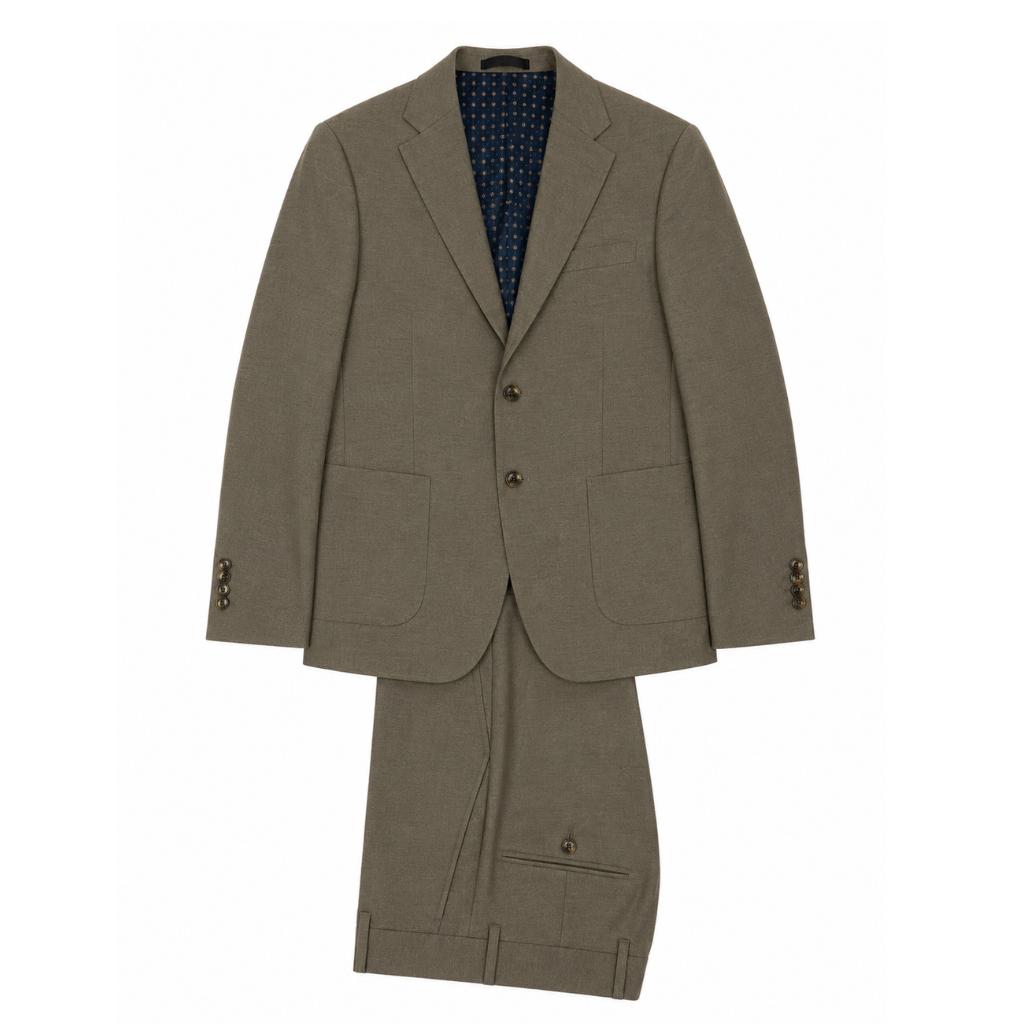 Men's Light Taupe Two-Piece Classic Suit