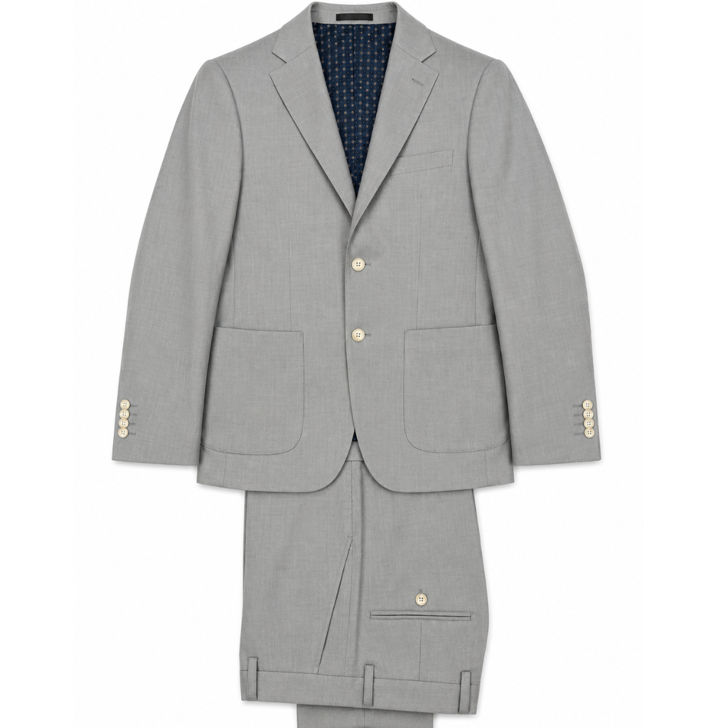 Men's Light Sage Green Two-Button Tailored Suit