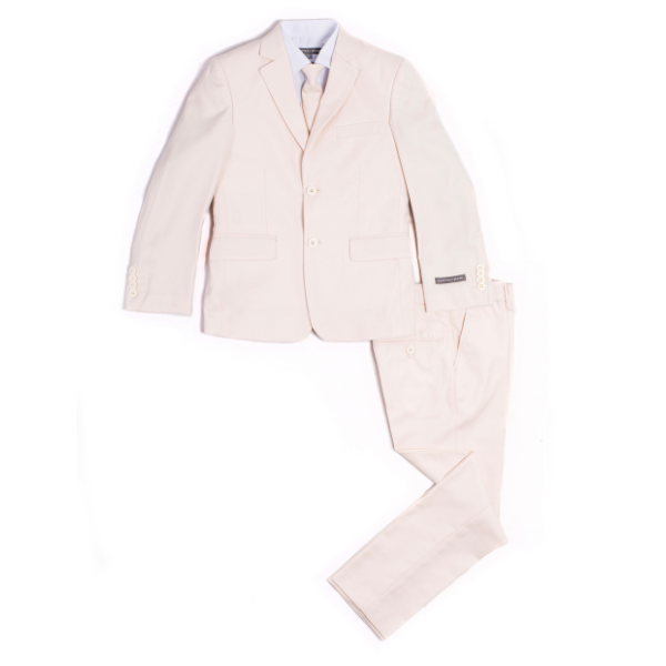 Boys' Off-White 5-Piece Formal Suit Set