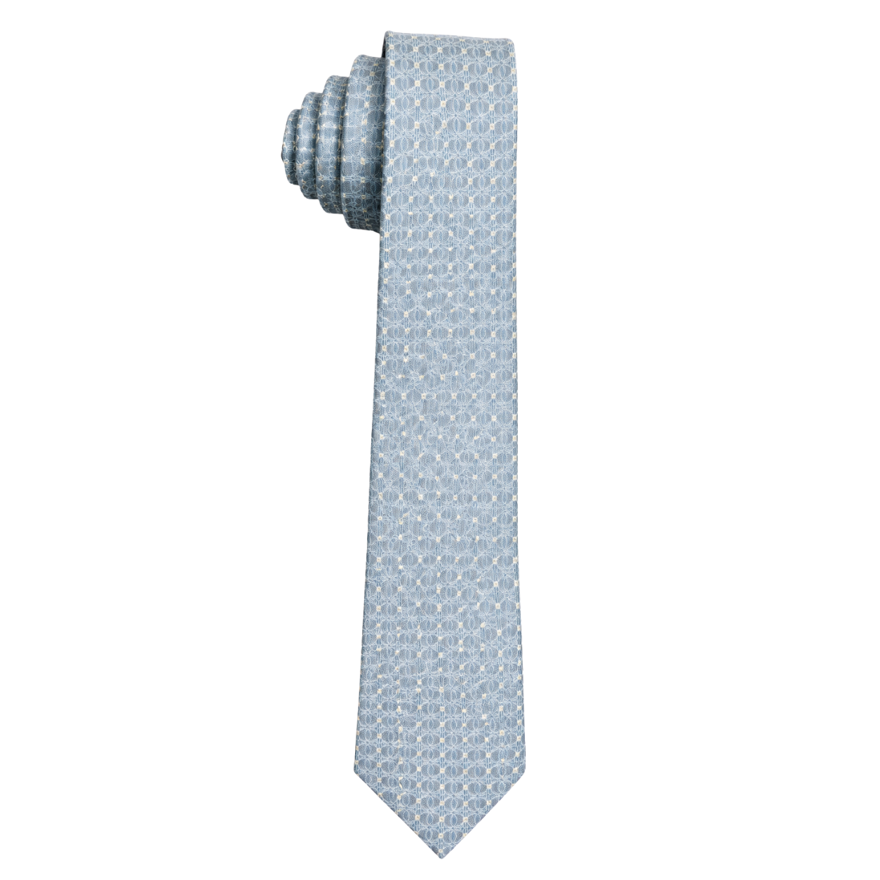 Boys Light Blue Geometric Pattern Tie