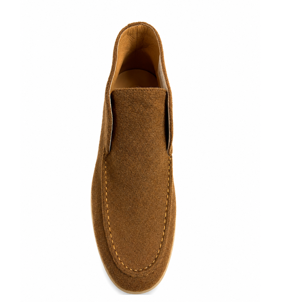 Boy's Brown Suede Chelsea Boots – Classic Slip-On Casual Dress Boots