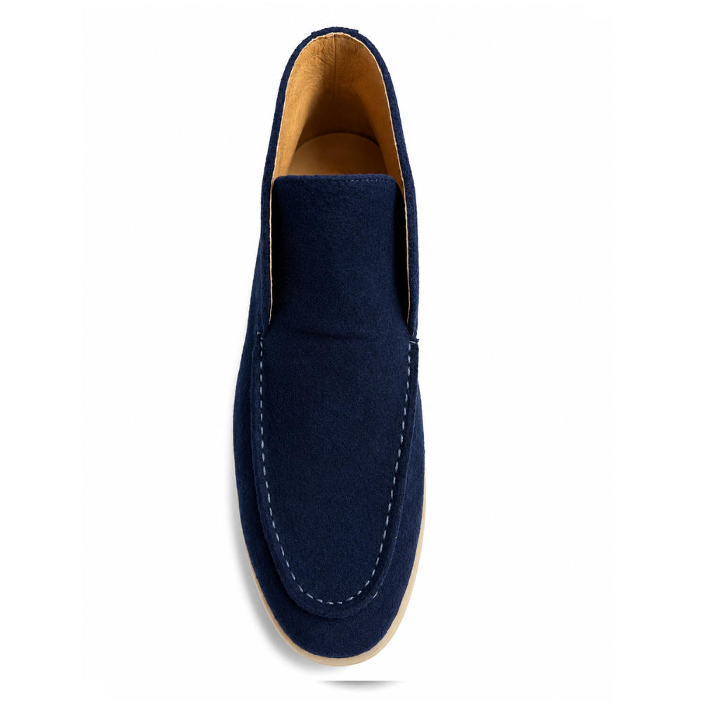 Boy's Navy Suede Chelsea Boots – Classic Slip-On Casual Dress Boots