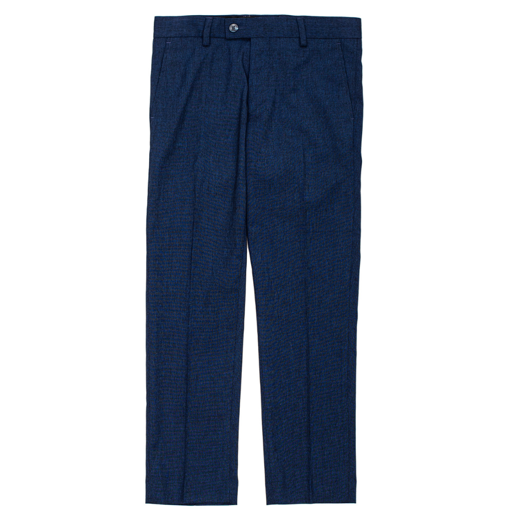 Boys Royal Blue Dress Pants – Classic Flat Front Formal Trousers