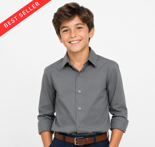 Little Boy's Prospect Long Sleeve Button Down With Multicolor
