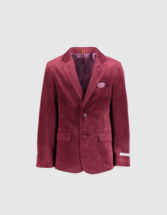 Boy's Velvet Blazer - Multiple Colors Available