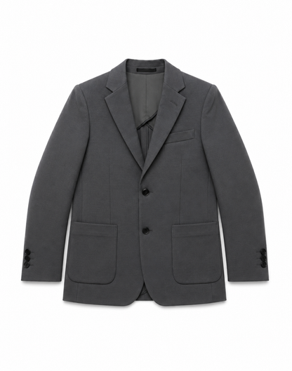 Gray blazer on a white background