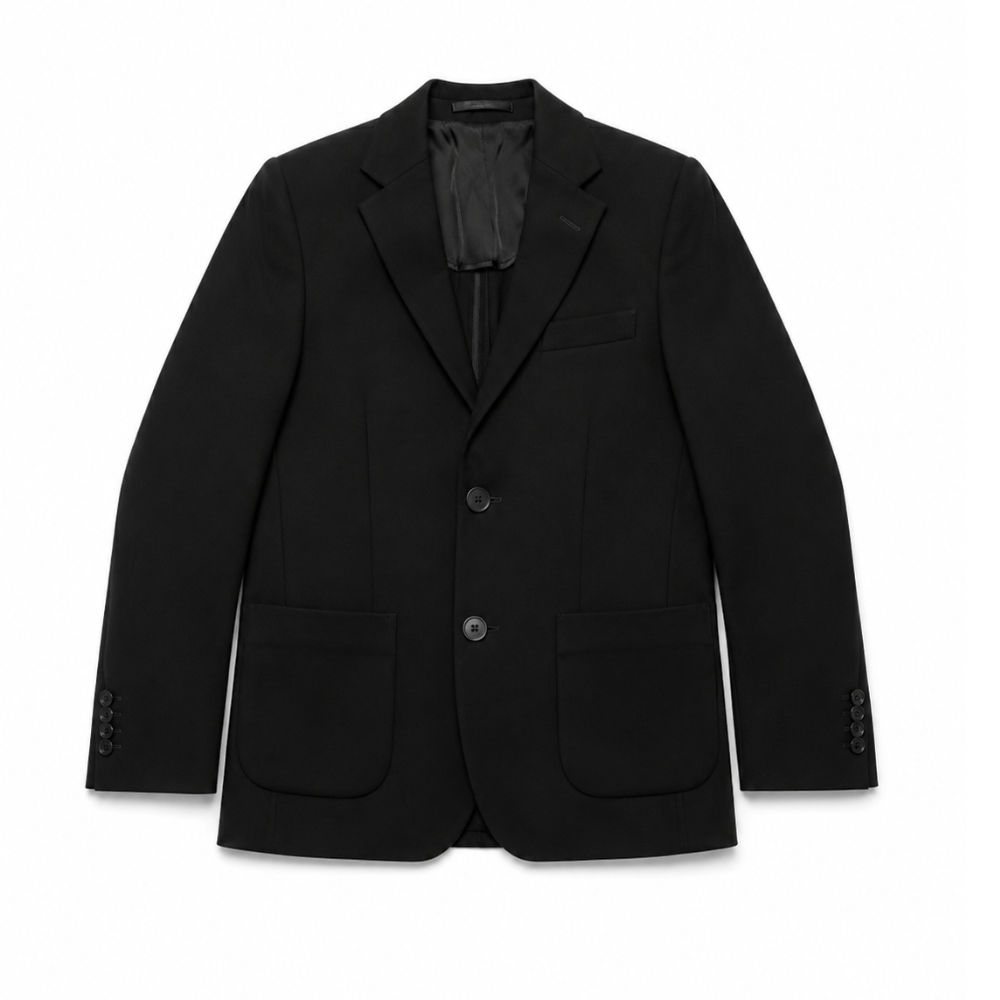 Black blazer on a white background