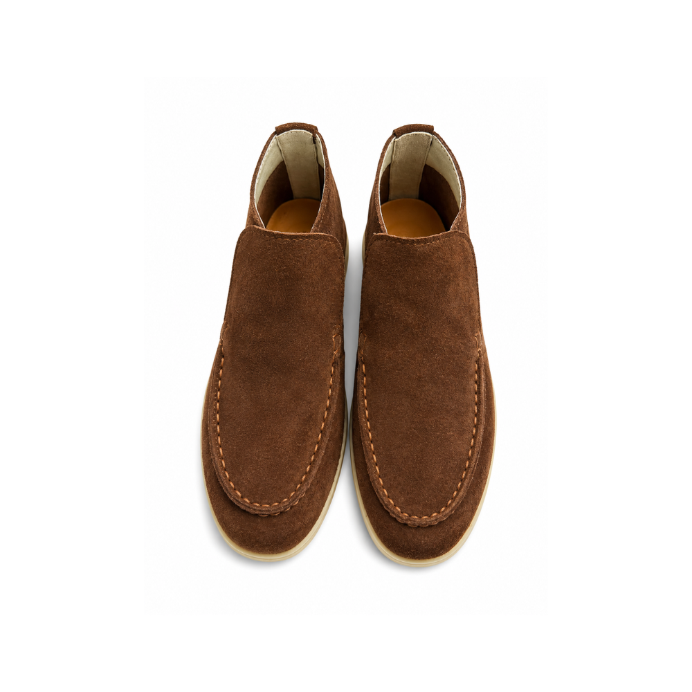 Boys' Brown Suede Desert Boots – Casual Slip-On Ankle Boots