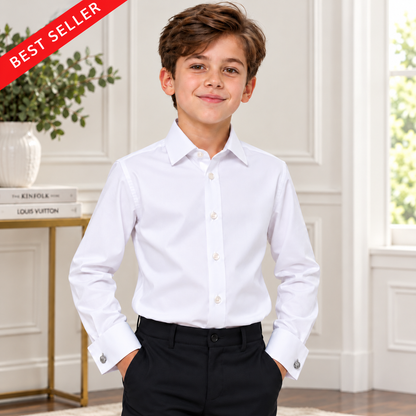 Boys_White_French_Cuff_Flex-Fit_Solid_Stretch_Button-Down_Dress_Shirts