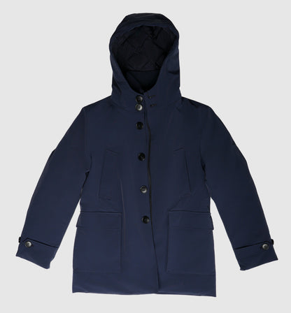 Boys’ Navy Hooded Fall Coat – Warm Everyday Jacket