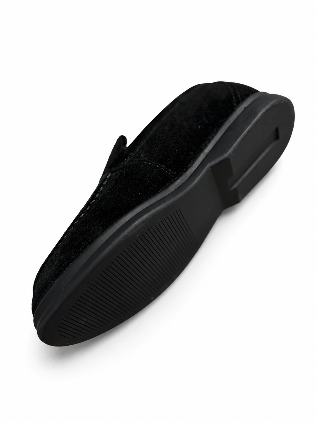 Boy's Black Leather Slip-On Casual Dress Shoes