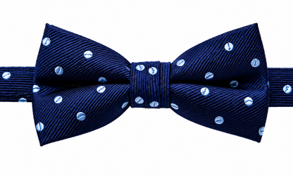 Boy's Silk Textured Navy Color Bowtie