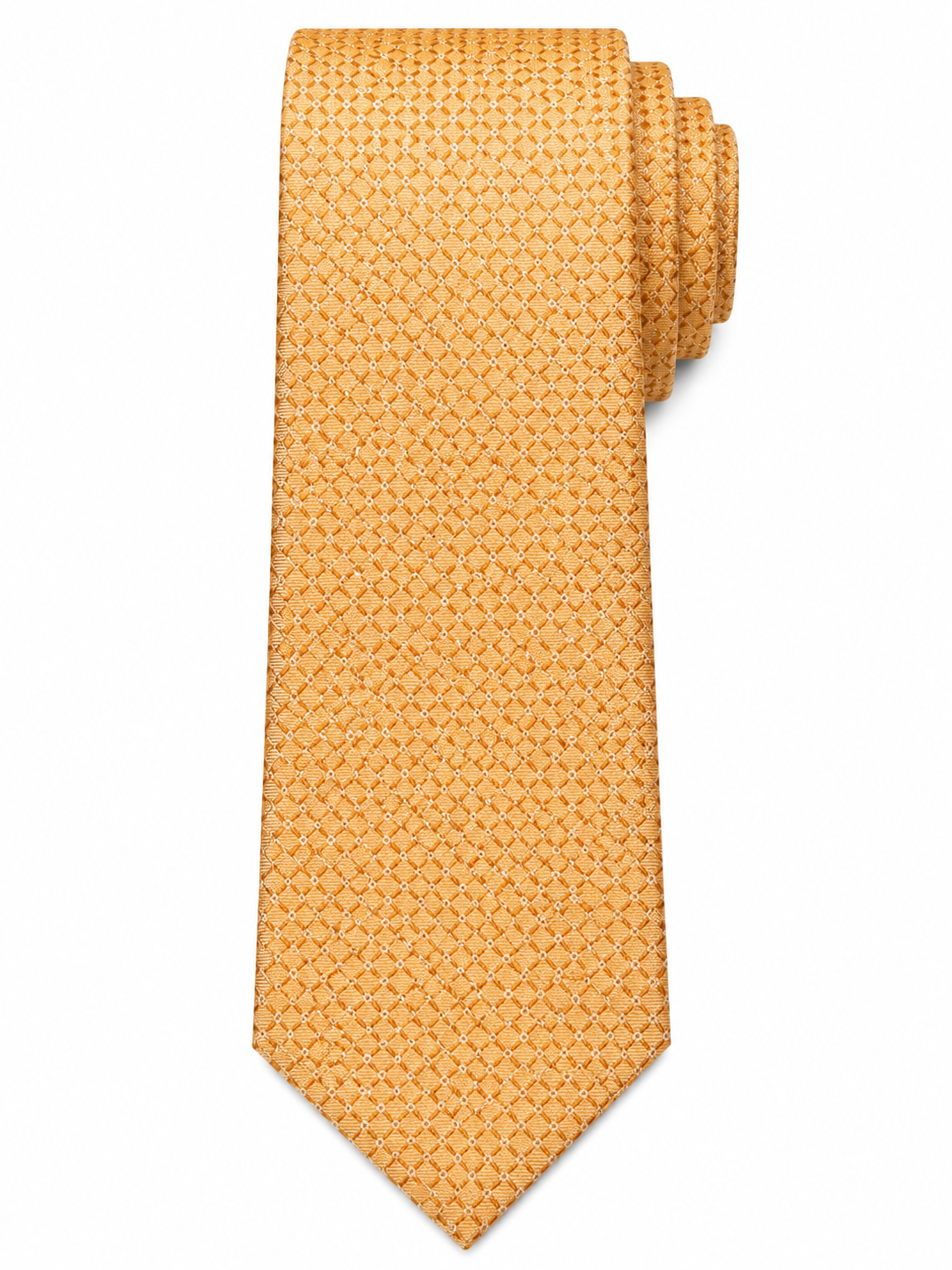 Men’s sand Color Geometric Pattern Silk Tie