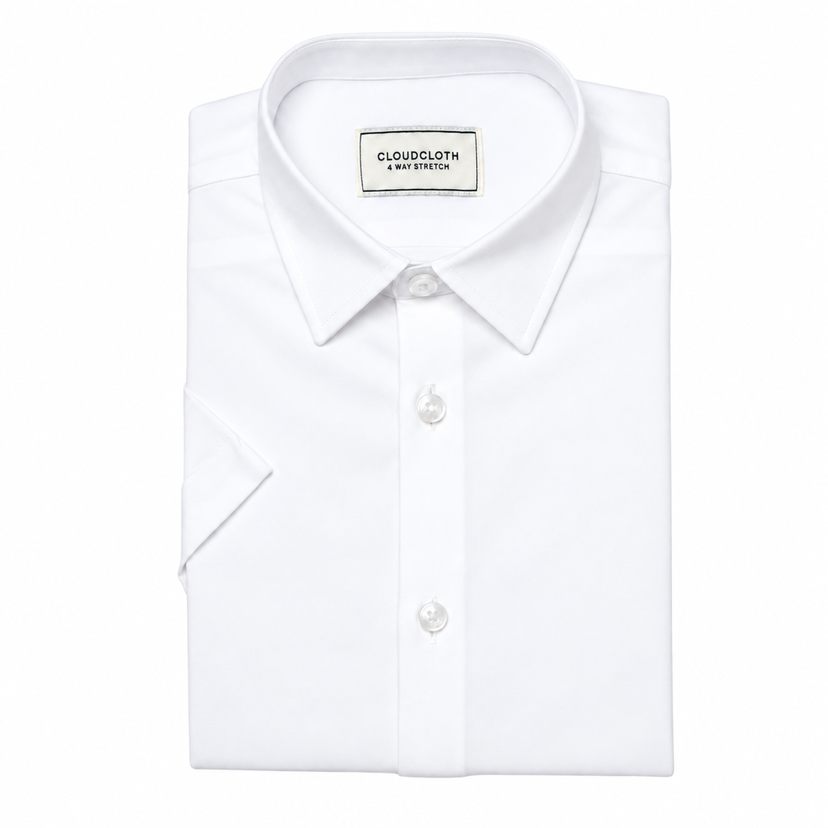 Boy's Premium Cotton Short Sleeve Dress Shirt - White
