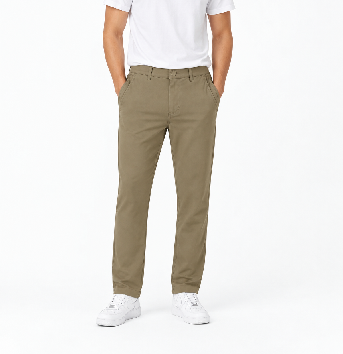 Boys’ Classic 4-Way Stretch Every-Day Pants – Khaki