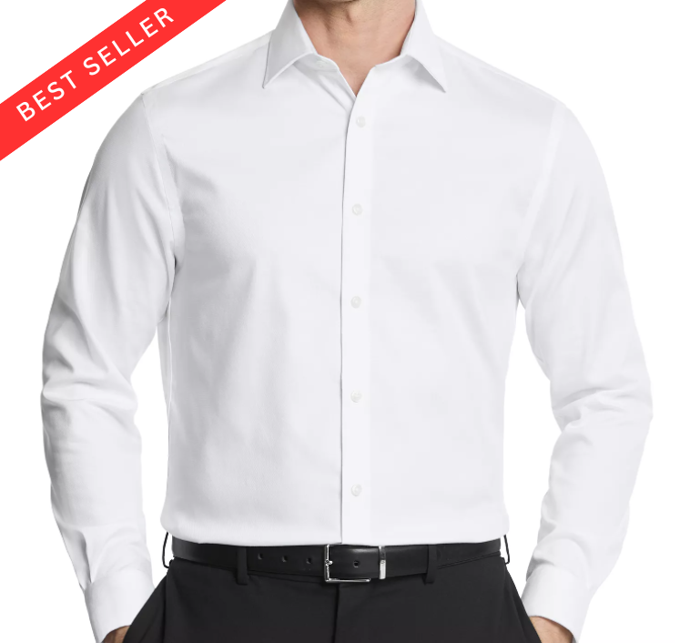 Men's Slim Fit Premium Cotton Stretch Dress Shirt