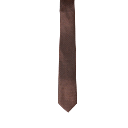 Men's Silk Textured  Brown ColorTie