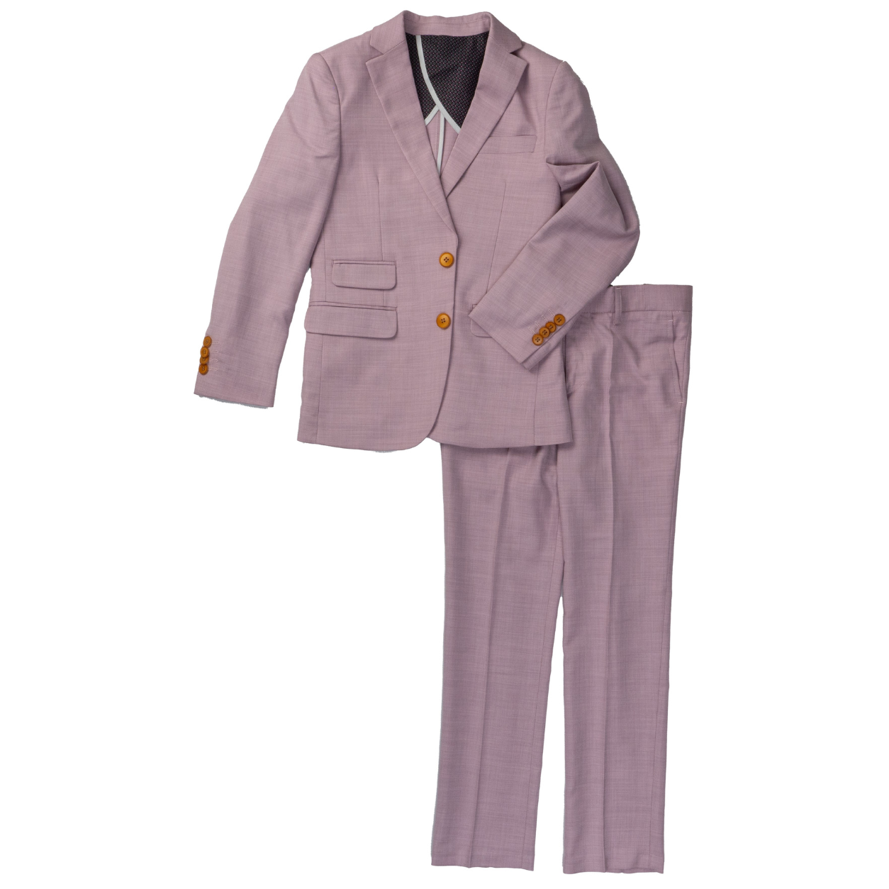 Boy's Chambray Textured Suit