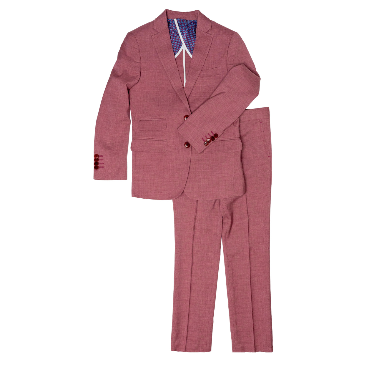 Boy's Chambray Textured Suit
