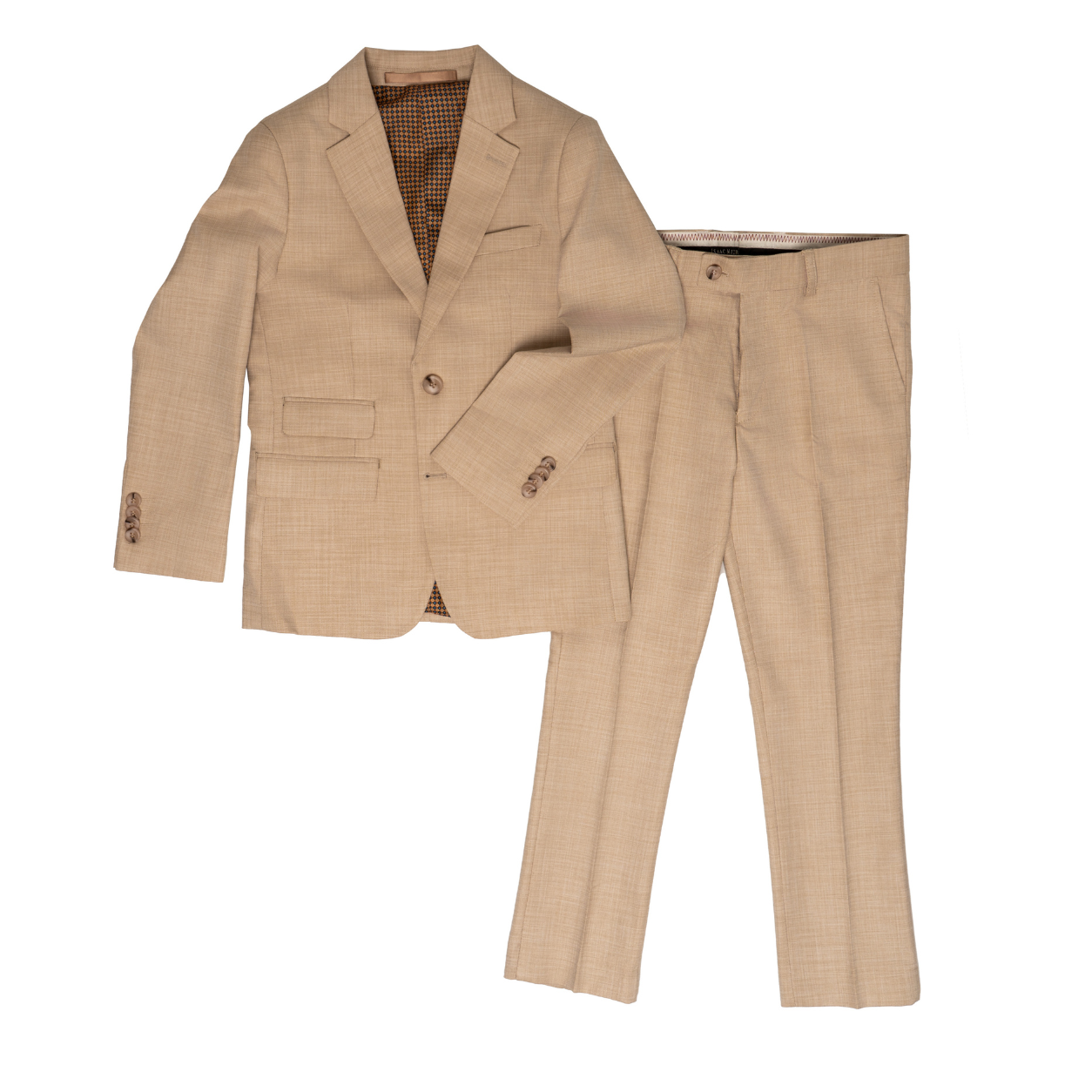 Boy's Chambray Textured Suit