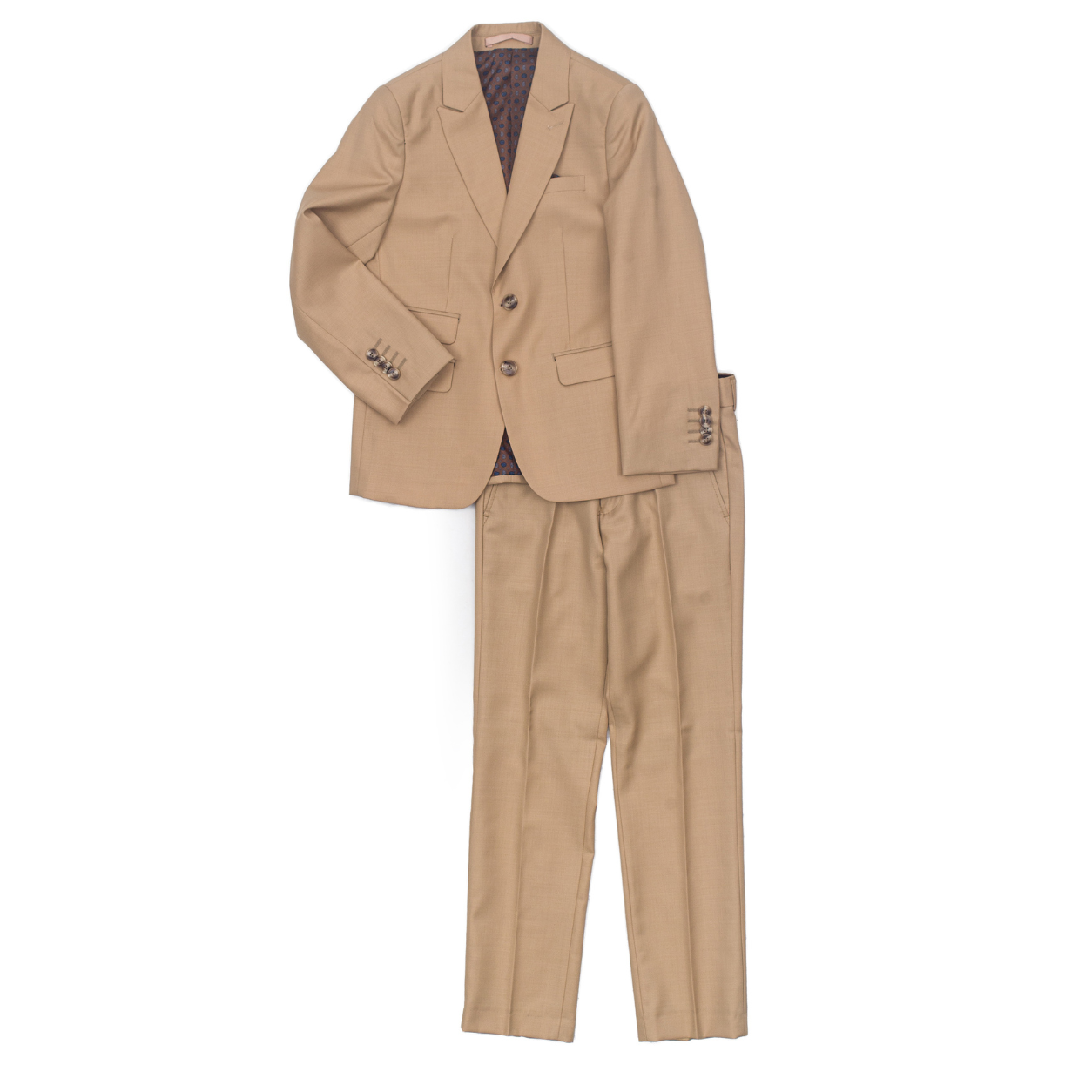 Boys Tan Dress Suit Set
