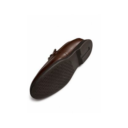 Boy's Classic Slip-On Dress Brown Leather Shoes