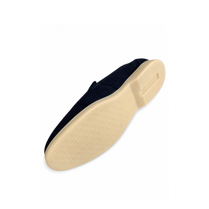 Boy's Navy Slip-On – Casual Comfort Moc Toe Shoes