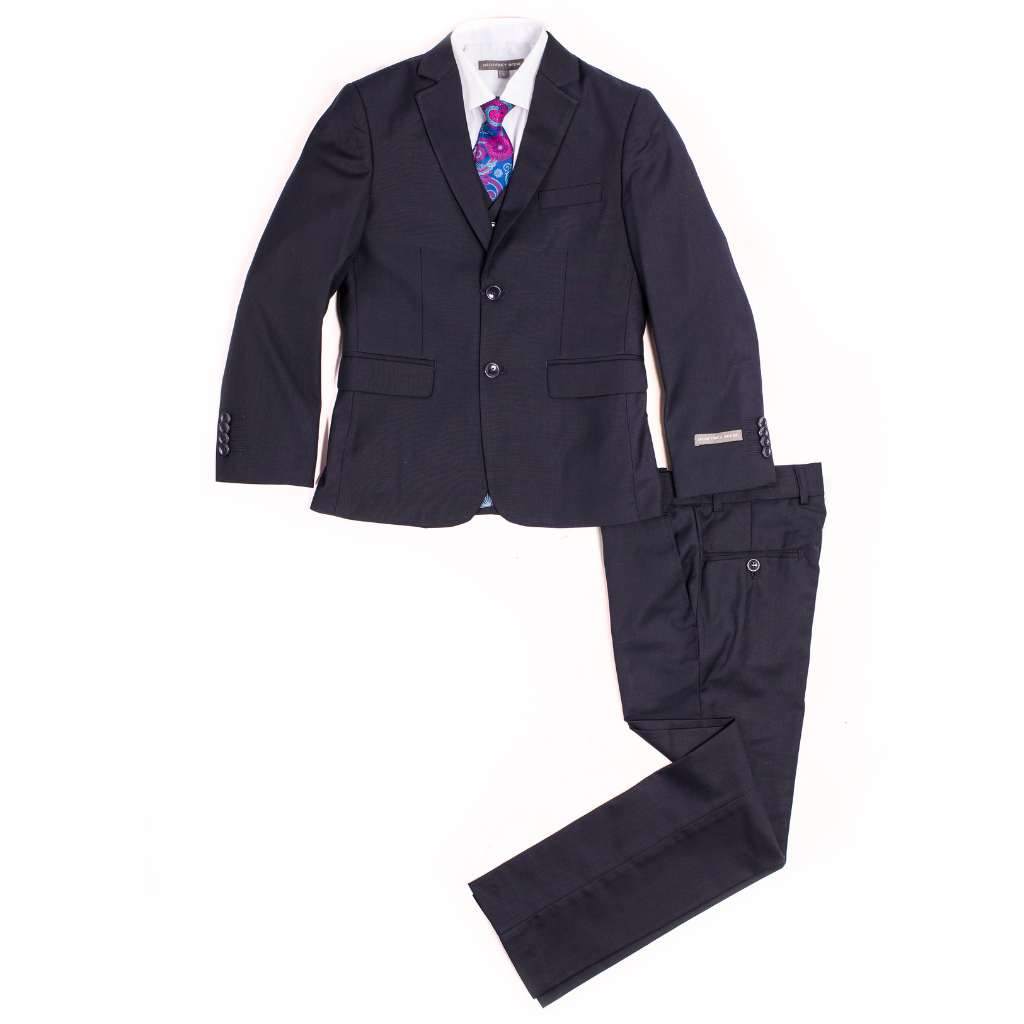 Boys' 5-Piece Navy Formal Suit Set