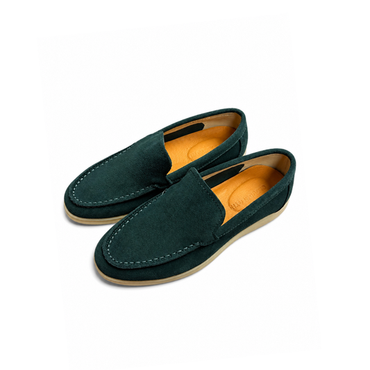 Boy's olive green Slip-On – Casual Comfort Moc Toe Shoes