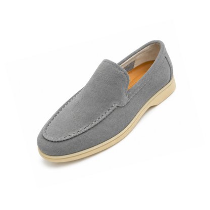 Boys' Light Grey Suede Desert Boots – Casual Slip-On Ankle Boots