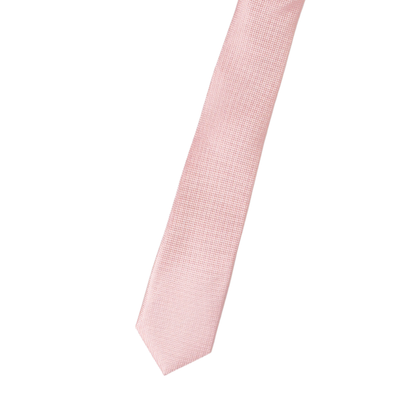 Boy's Silk Textured  Pink Color Tie