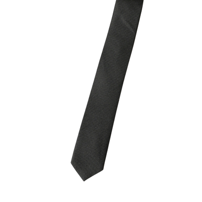 Mens Silk Textured  black Color Tie
