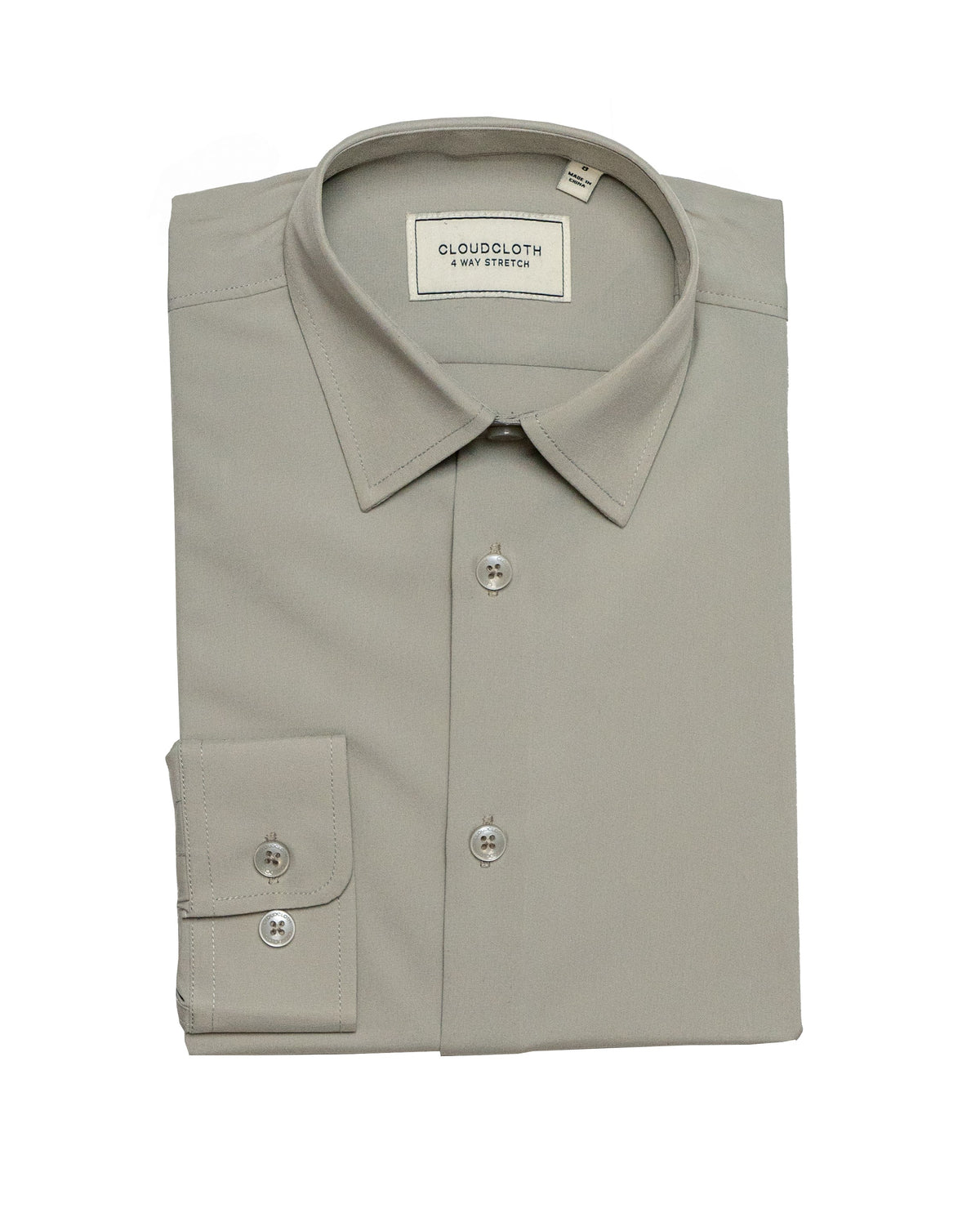 Boy's Prospect Light Gray Long-Sleeve Button-Down