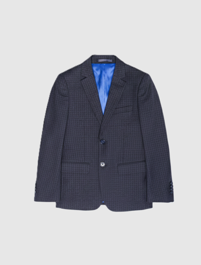 Boy's Textured Gingham 2PC Suit