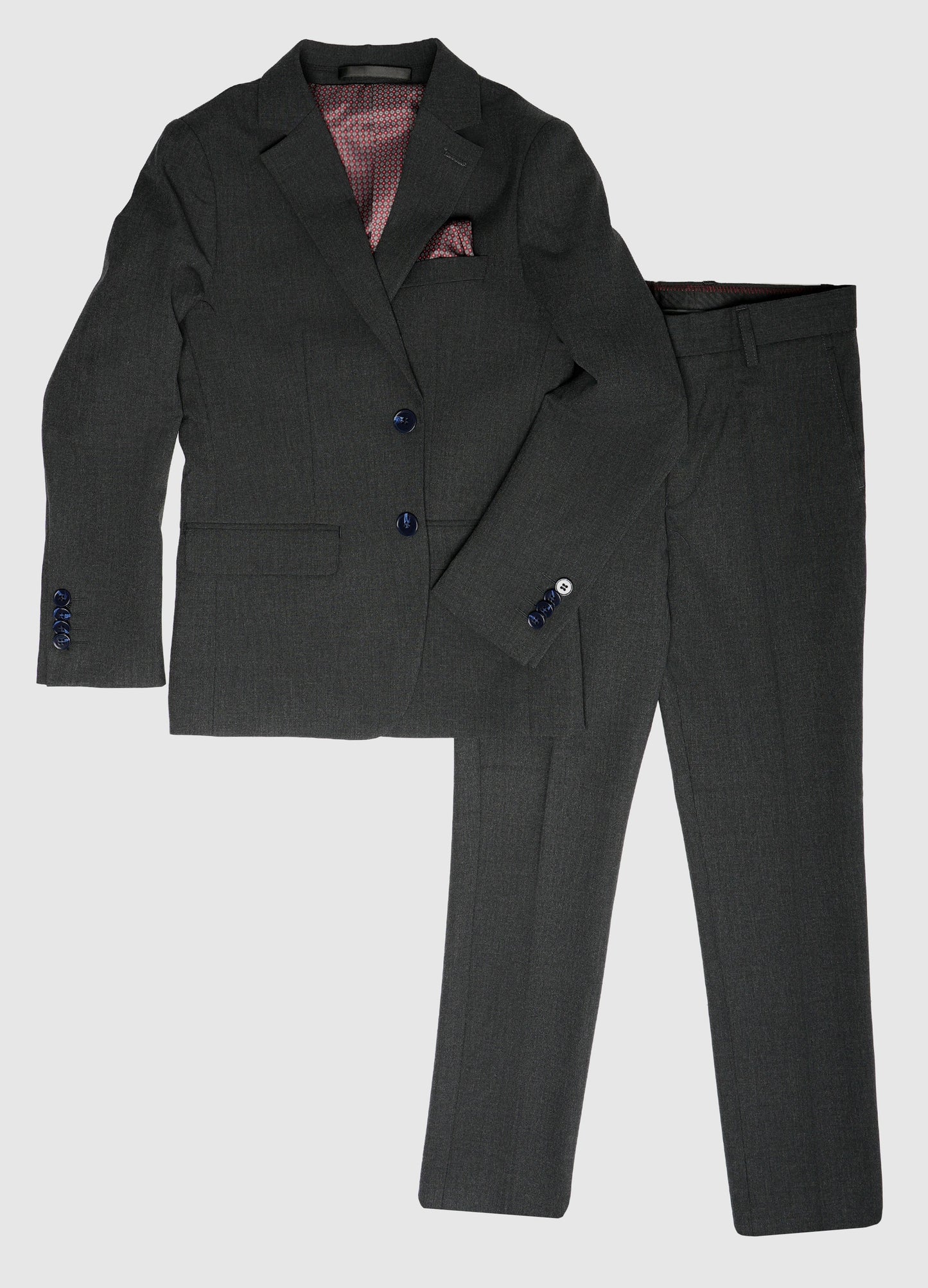 Mens Classic 2PC Suit with Silk Liner - Multiple Colors Available