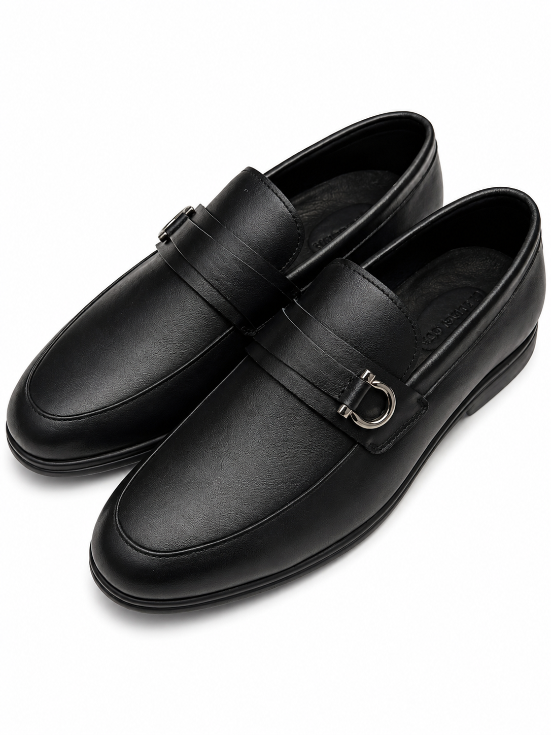 Men's Black Leather Premium Classic Dress Shoes