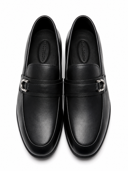 Men's Black Leather Premium Classic Dress Shoes1