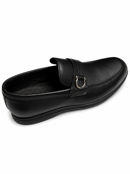 Men's Black Leather Premium Classic Dress Shoes4